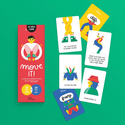 MINUS Jeu de discussion Move it ! Rouge