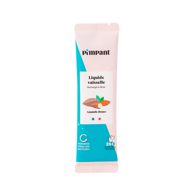 PIMPANT Poudre vaisselle Stick recharge amande Bleu Amande 25G