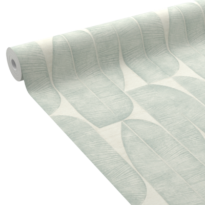 Papier peint intissé Odda Bleu aqua