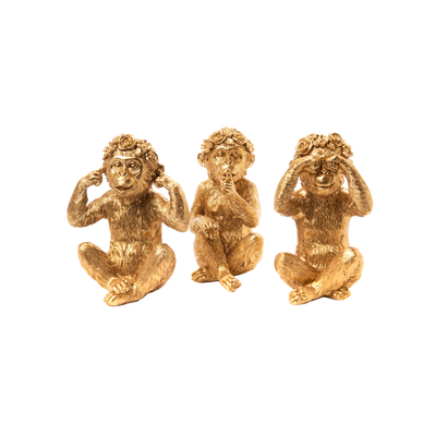 AMADEUS CADES Figurine Singe Or