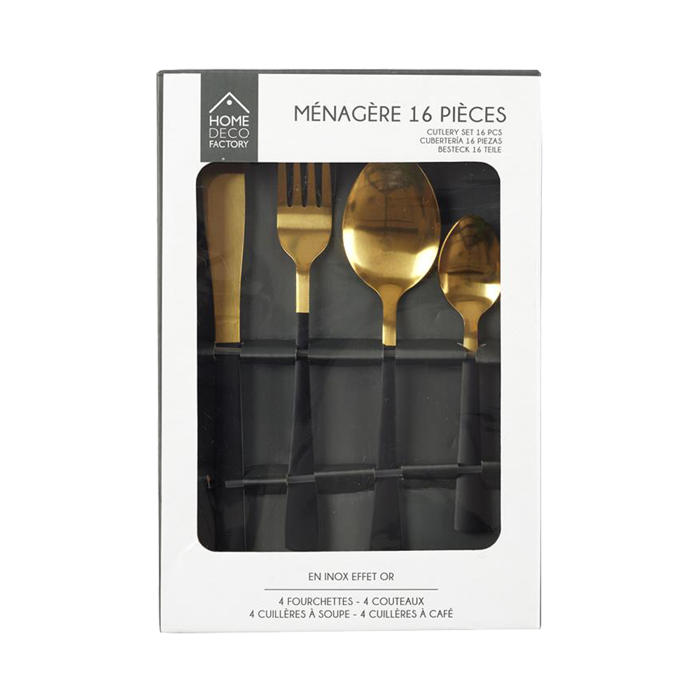 Coffret couverts Chic Noir