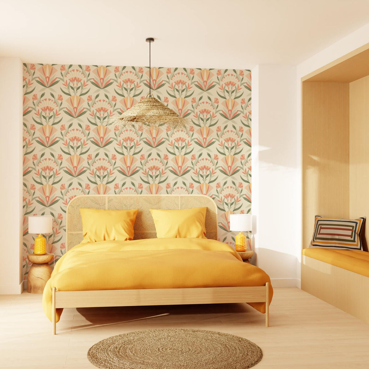 4MURS Papier peint intissé Dalilah Multicolore