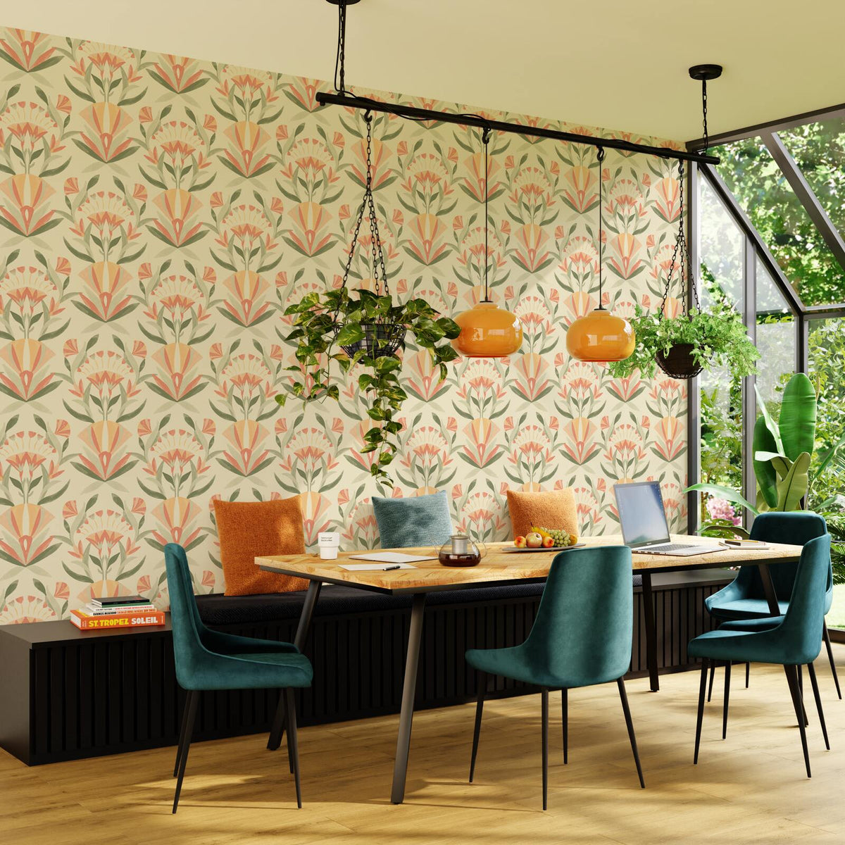 4MURS Papier peint intissé Dalilah Multicolore