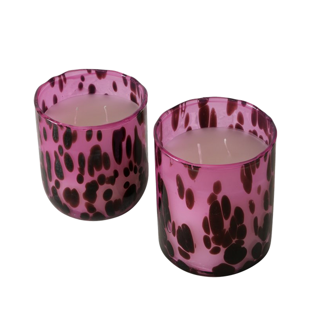 Bougie MANCHAS coloris fuchsia