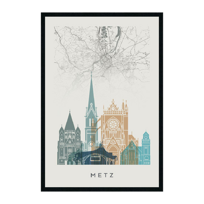 4MURS Image sous verre Metz Blanc