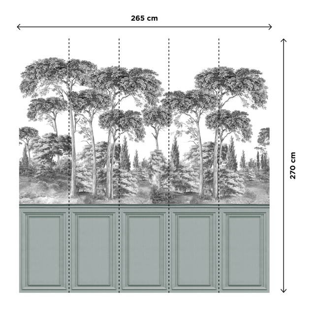 4MURS Papier peint panoramique XL TOSCANA 265 x 270 cm