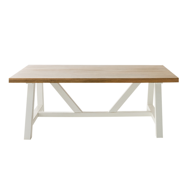 4MURS Table de salle à manger ETRETAT naturel 100 x 200 cm