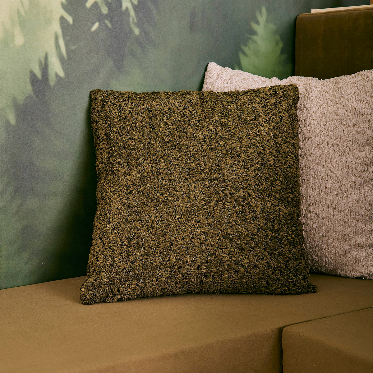 Coussin Gaïa Vert mousse