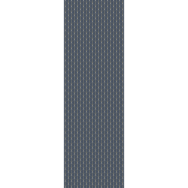 Caselio Papier peint intissé CAROLYN bleu nuit et doré