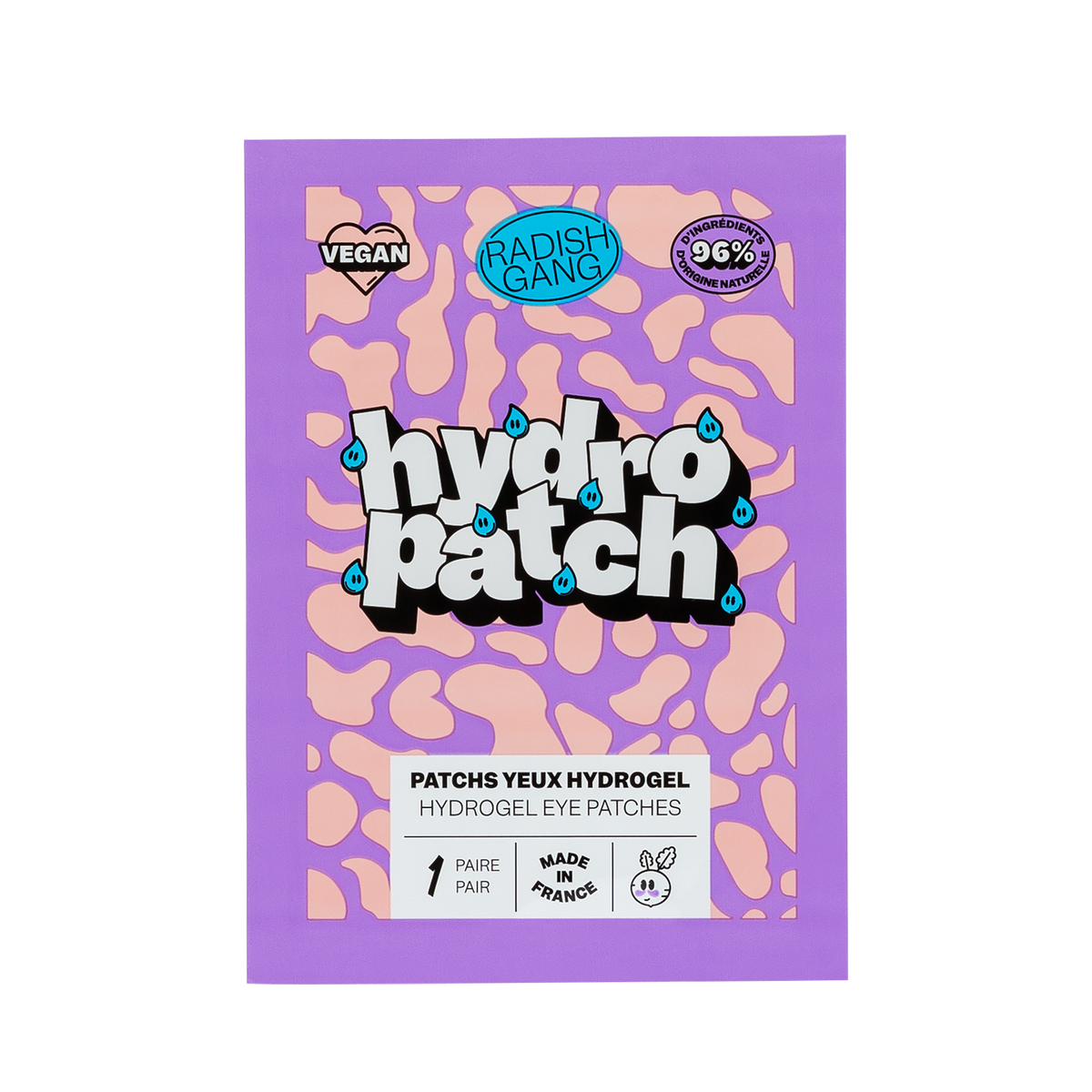 RADISH GANG Masque tissu Hydro patch Bleu 15ML