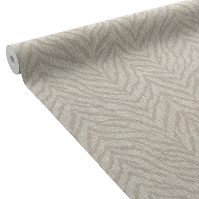 Papier peint intissé Zibra Taupe