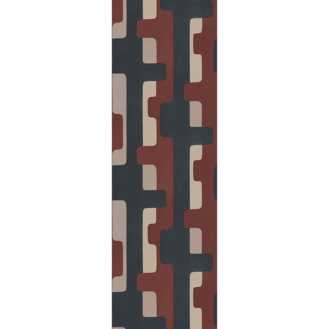 4MURS Papier peint intissé NAMBA beige et terracotta