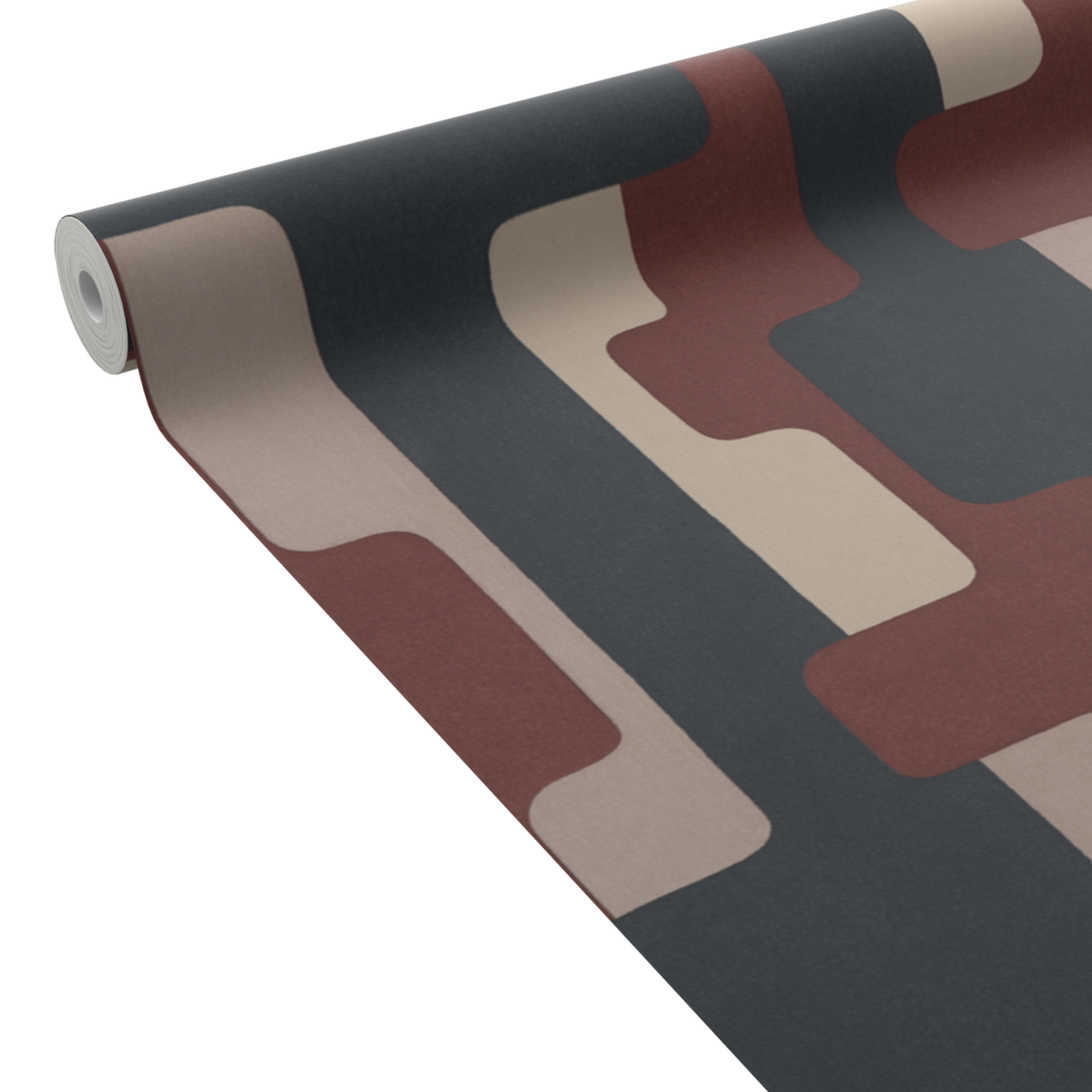 4MURS Papier peint intissé Namba Beige et terracotta