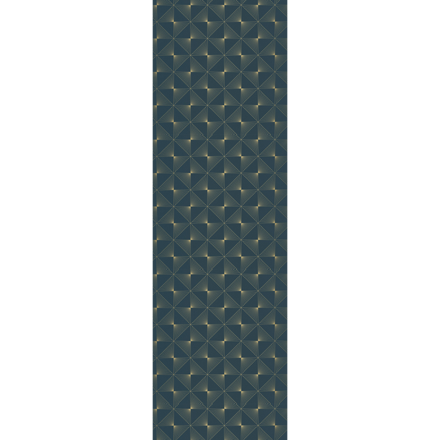 Caselio Papier peint intissé DELORES bleu paon et doré