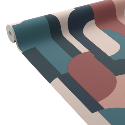 4MURS Papier peint intissé Britta Multicolore