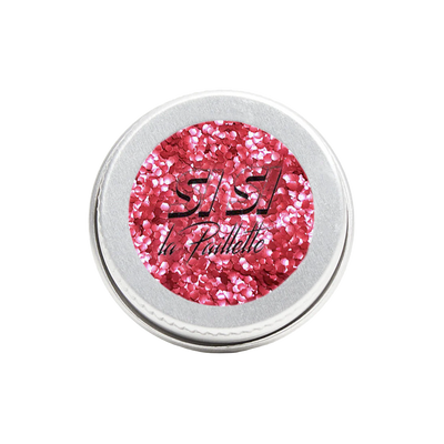 SI SI LA PAILLETTE Paillettes cosmétiques Gravé dans la brique Rouge 5ML