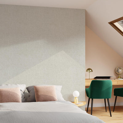 Papier peint intissé Naja Blanc crème