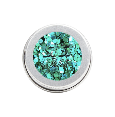 SI SI LA PAILLETTE Paillettes cosmétiques Polysirene Bleu turquoise 5ML