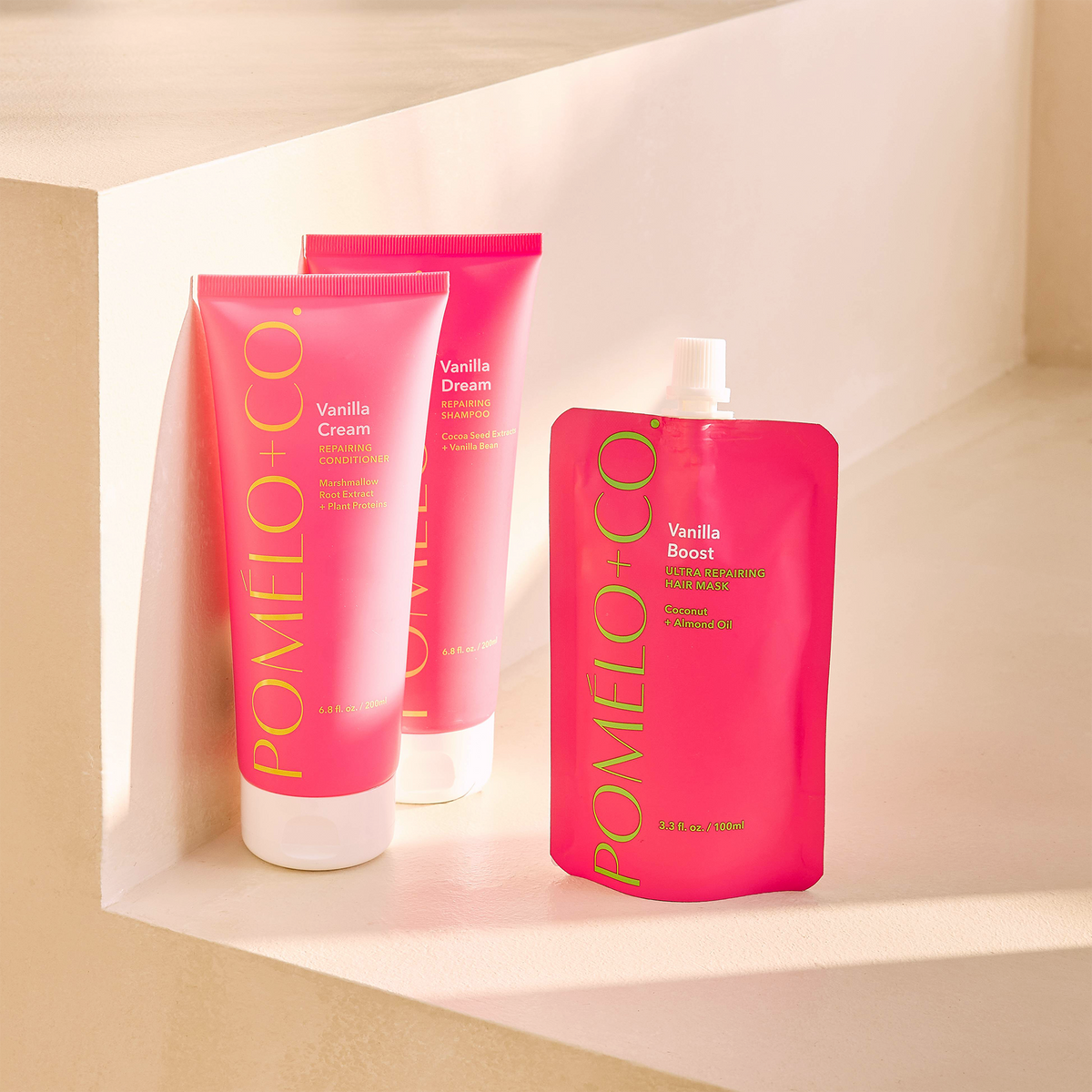 POMELO Soin cheveux Masque vanille boost Rose Vanille 100ML