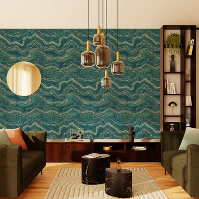 Papier peint intissé Elaura Émeraude