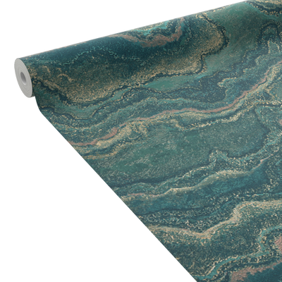 Papier peint intissé Elaura Émeraude