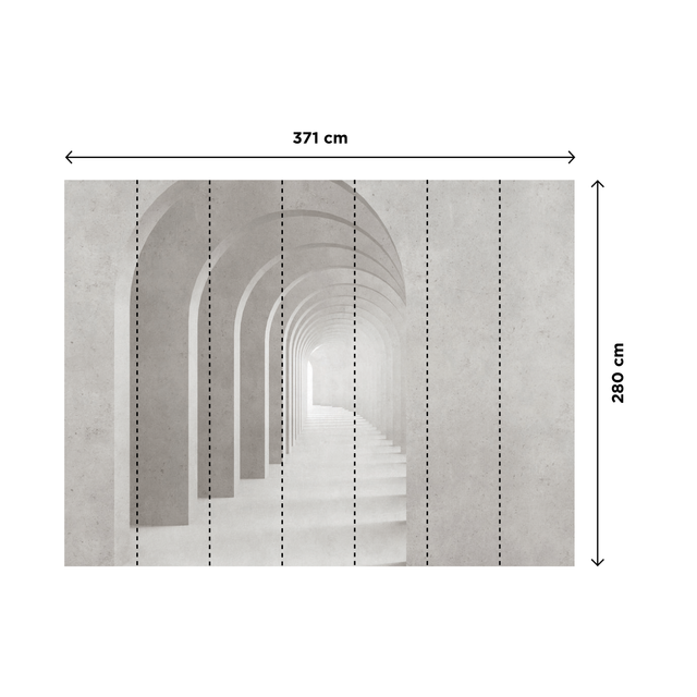Papier peint panoramique XL ALBAN 371 x 280 cm