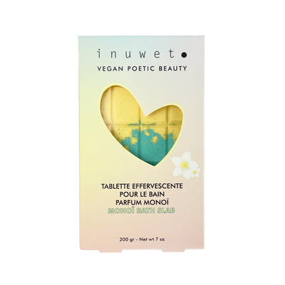 INUWET Boule de bain Effervescente monoi Jaune Monoi 200G