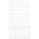 Papier peint panoramique L Confettis panel Blanc et pois multicolores Satiné