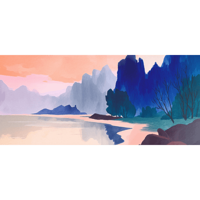 Papier peint panoramique XXXL Libero Multicolore Satiné