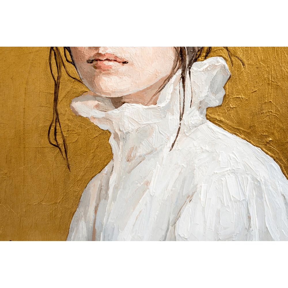 Papier peint panoramique XL Blanche Safran et blanc Satiné