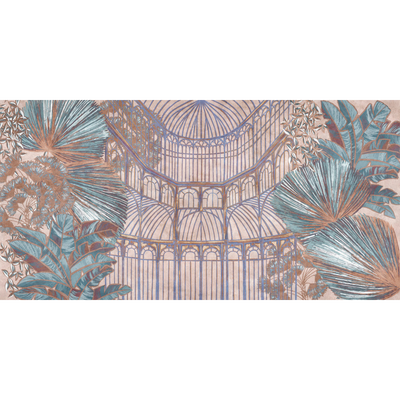 Papier peint panoramique XXL Elysa Multicolore Satiné