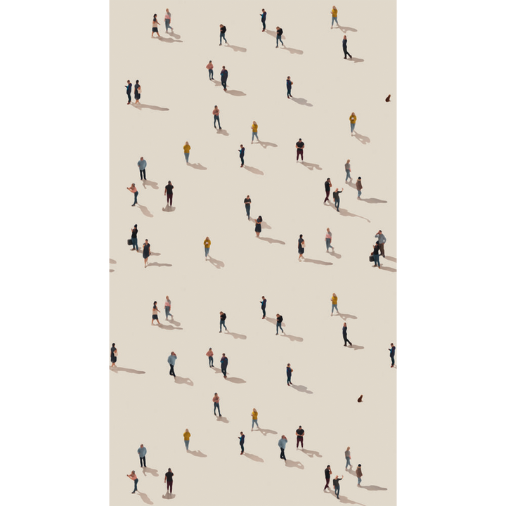 Papier peint panoramique L People Écru Satiné