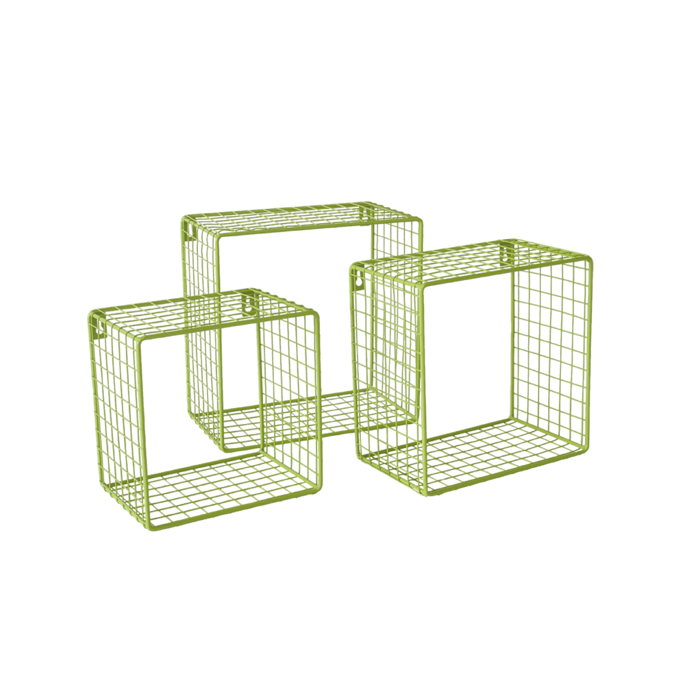 Etagère murale métallique Bamba Vert