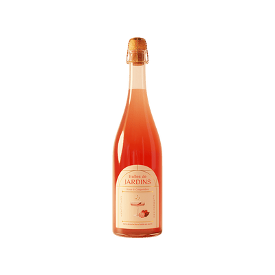 JARDINS Cocktail sans alcool Bulles de rose et gingembre bio 750ML