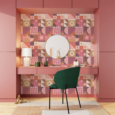 4MURS Papier peint intissé Mystic Multicolore