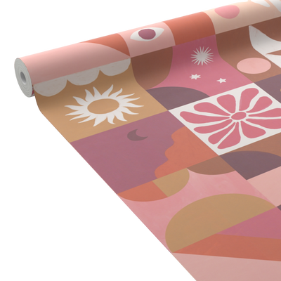 4MURS Papier peint intissé Mystic Multicolore