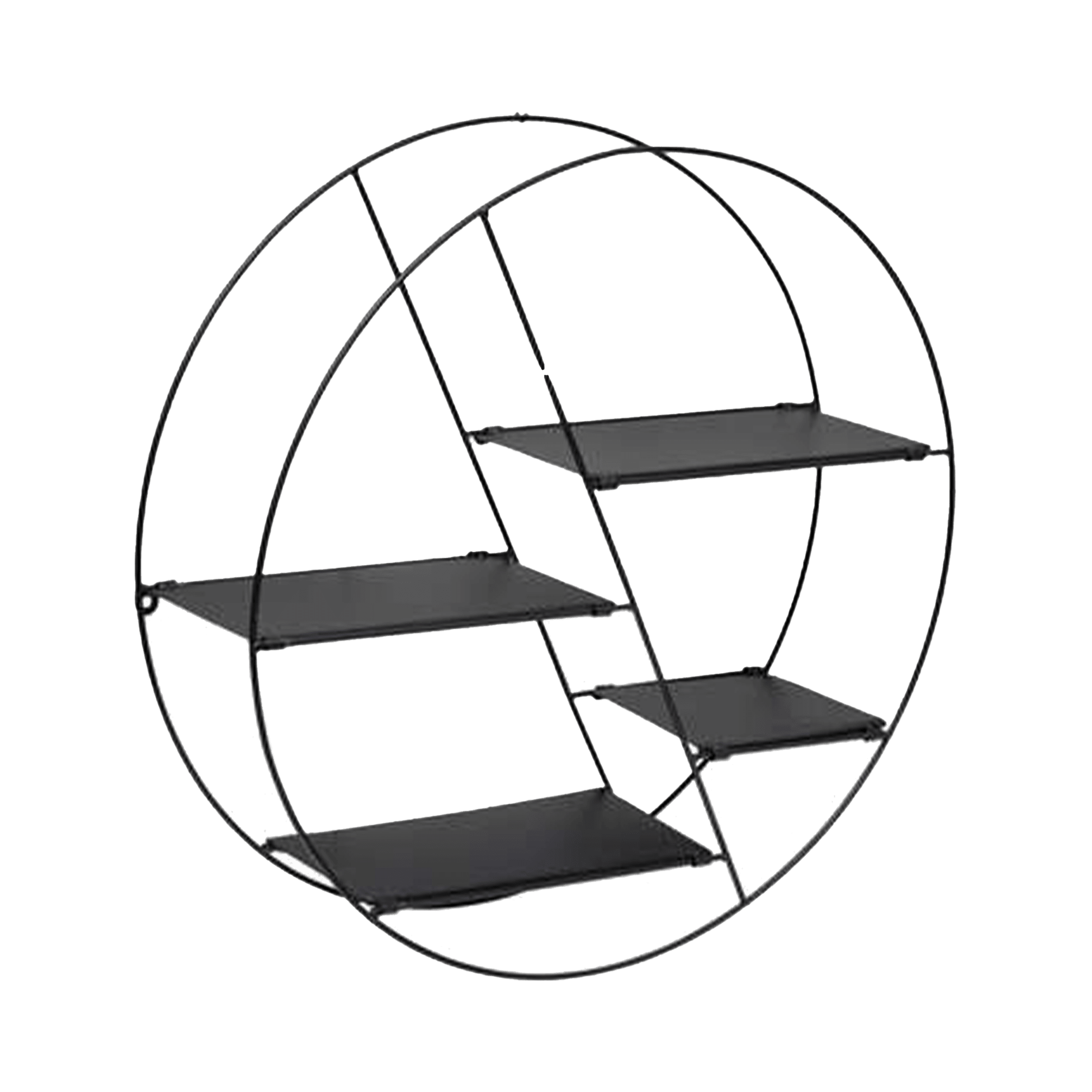 Etagère murale métallique Lara Noir