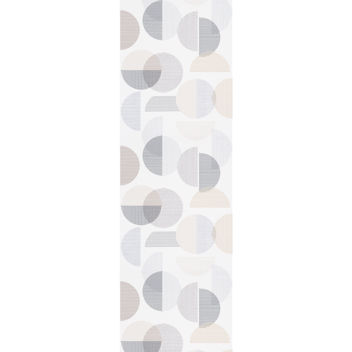 Papier peint intissé Ring Blanc et gris