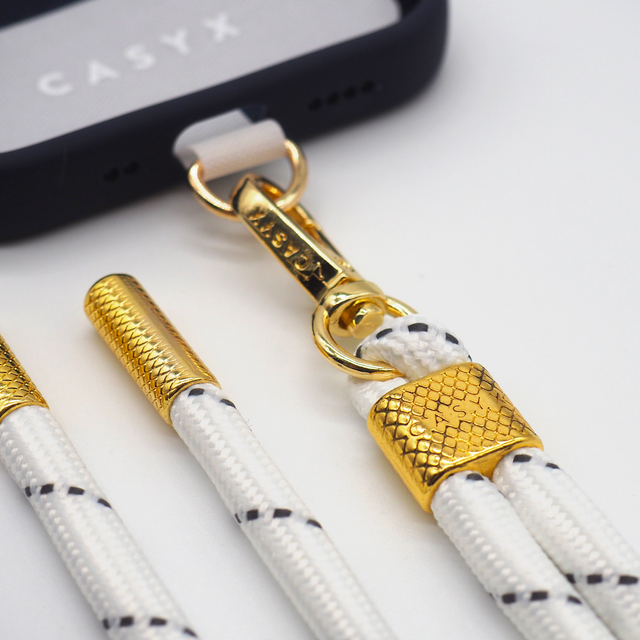 CASYX Cordon de téléphone UNIVERSEL ROYAL coloris blanc