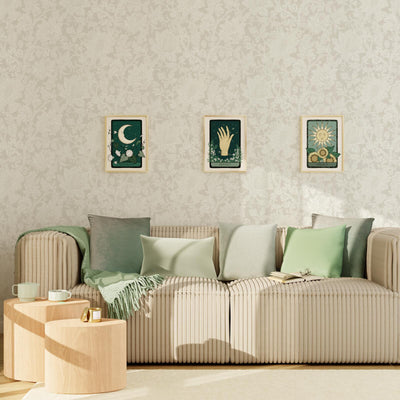 Papier peint intissé Florentine blumen Beige