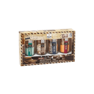 QUAI SUD Coffret Decouverte cocktails du monde 215G