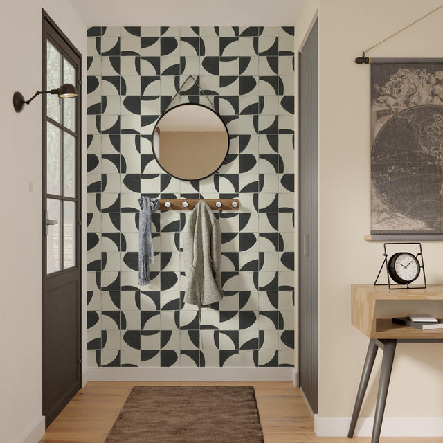 4MURS Papier peint intissé DEREK coloris noir et blanc