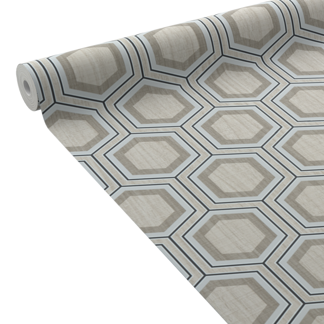 Papier peint intissé DENVER coloris bois clair et noir