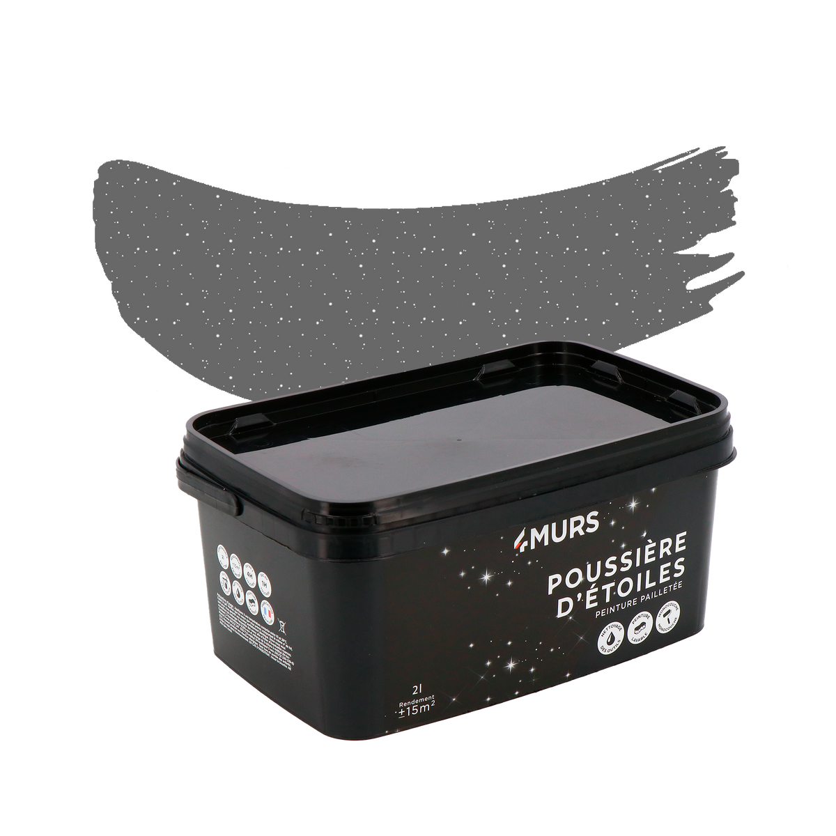 POUSSIÈRE D'ÉTOILES Peinture Poussière d'étoiles Gris canopus Mat 2L