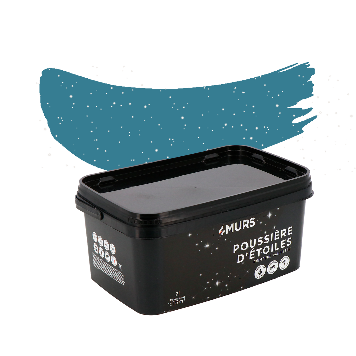 POUSSIÈRE D'ÉTOILES Peinture Poussière d'étoiles Bleu elnath Mat 2L