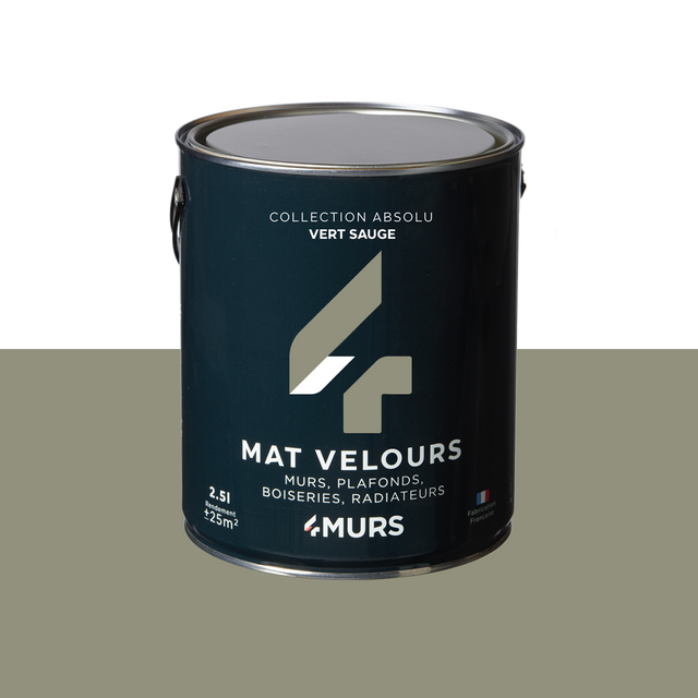 Absolu Peinture Peinture vert sauge Mat 2,5 L