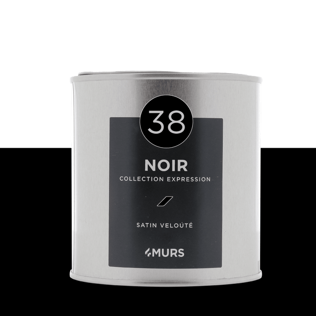 Expression Peinture Peinture noir Satiné 0,5 L