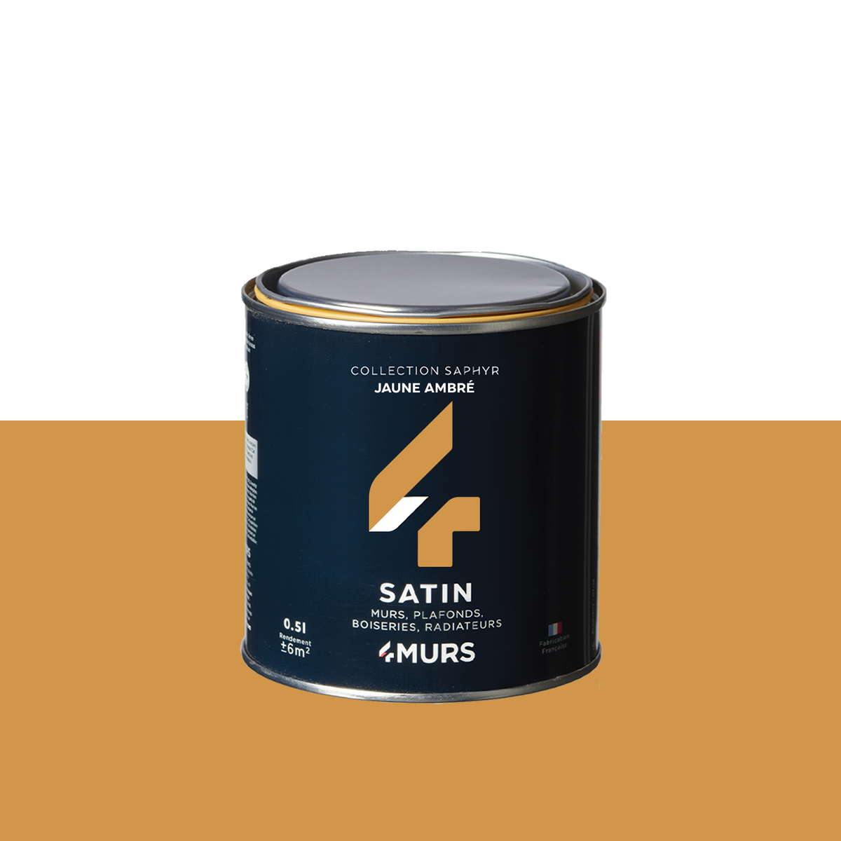 SAPHYR Peinture Saphyr Jaune ambré Satiné 0,5L