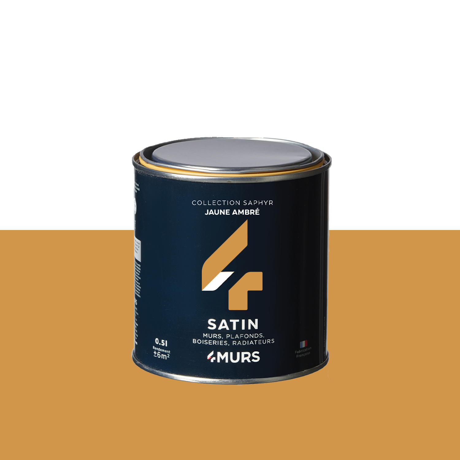 SAPHYR Peinture Saphyr Jaune ambré Satiné 0,5L