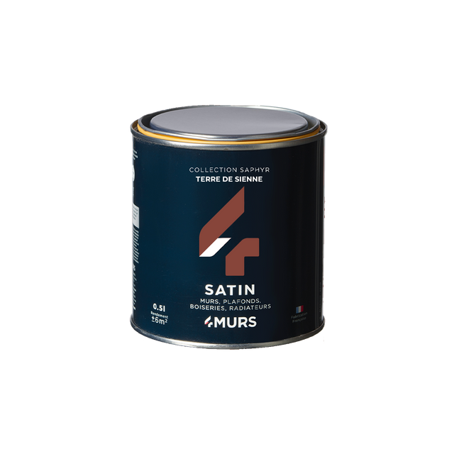 Saphyr Peinture Peinture terre de sienne Satiné 0,5 L